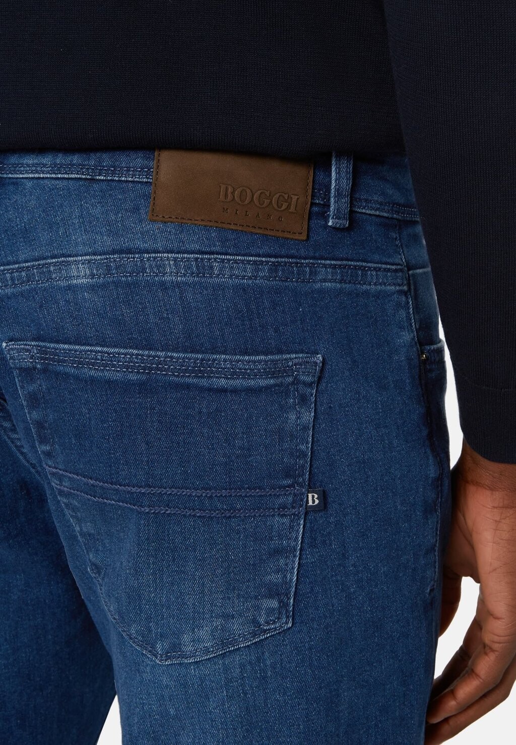

Джинсы облегающего кроя STRETCH Boggi Milano, синий