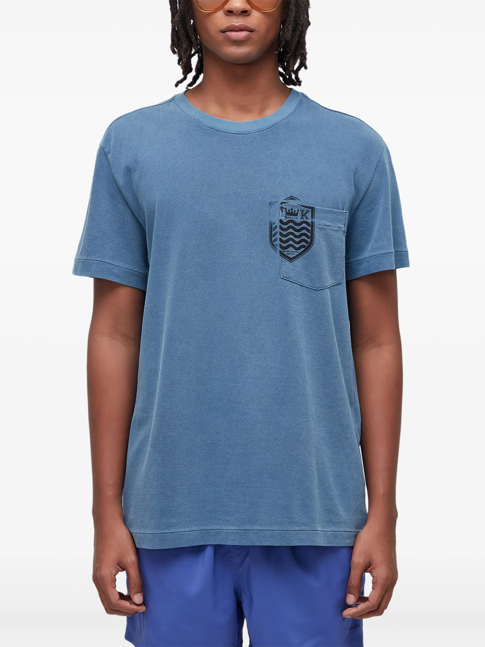 

Футболка Brasão с карманом Osklen, синий