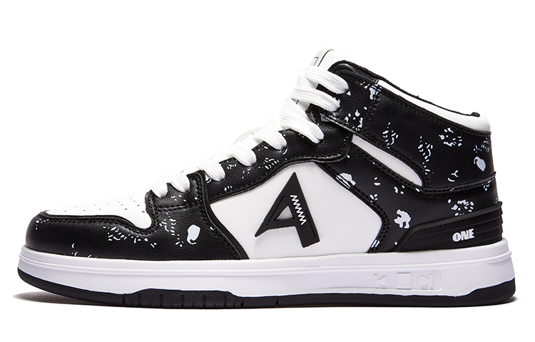 

A1 Высокие скейтерские кроссовки унисекс черно-белые, цвет Black White