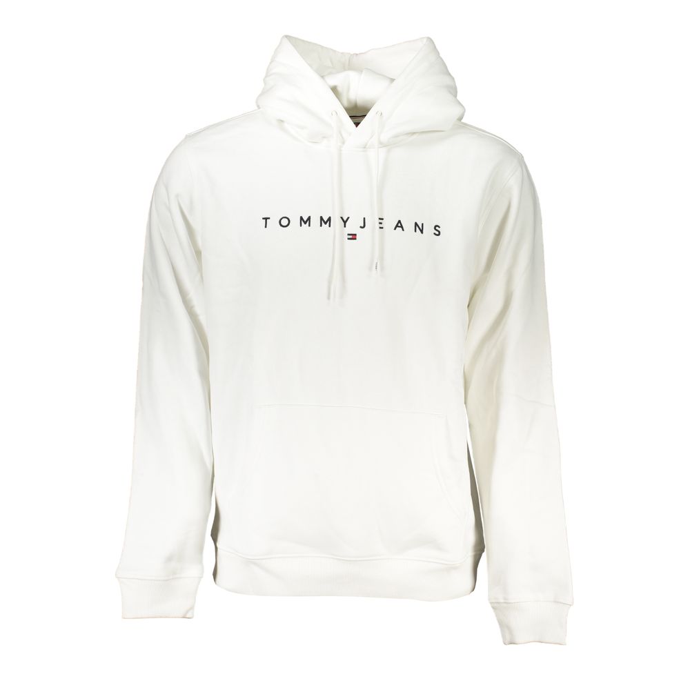 

Элегантная белая толстовка с капюшоном и вышивкой Tommy Hilfiger
