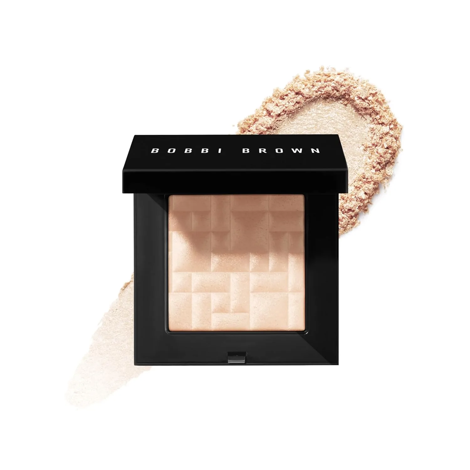 Пудра-хайлайтер Bobbi Brown | Хайлайтер с перламутровым эффектом для сияющих щек и глаз | Гибрид геля и пудры, 0,28 унции, 01 Quartz Glow (Pale incandescent gold)
