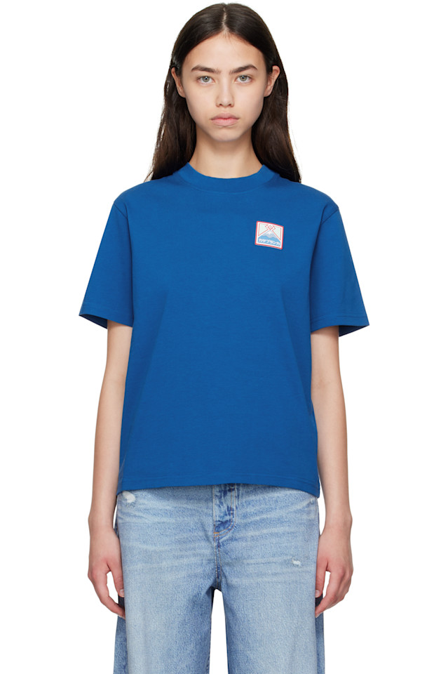 

Футболка с резиновым принтом "Гора Фудзи" Casablanca, цвет casa mount fuji