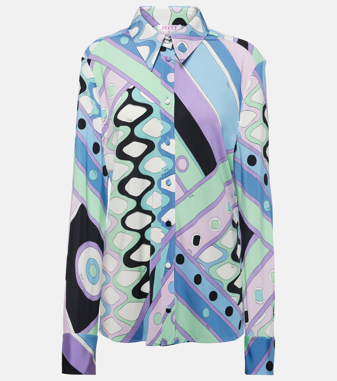 

Рубашка Vivara Pucci, Celeste/ Bianco