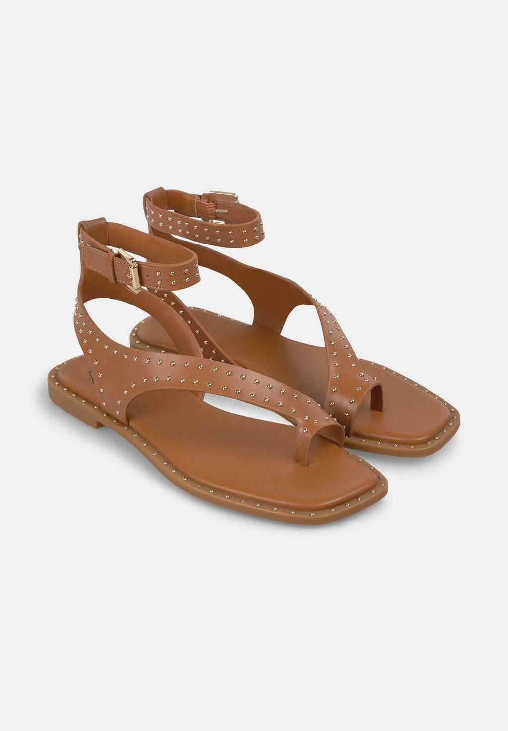 Сандалии с Т-образной застежкой PLANA PUNTERA Y CIERRE CON HEBILLA - Ankle cuff sandals Alma Blue, коричневый — фото 2