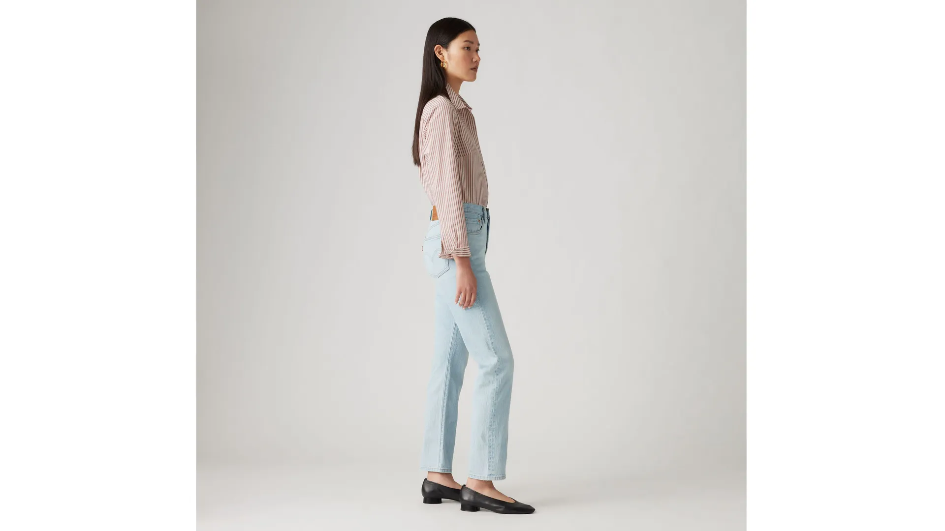 Женские джинсы Levi's 501 Original Fit, светло-голубой — фото 4
