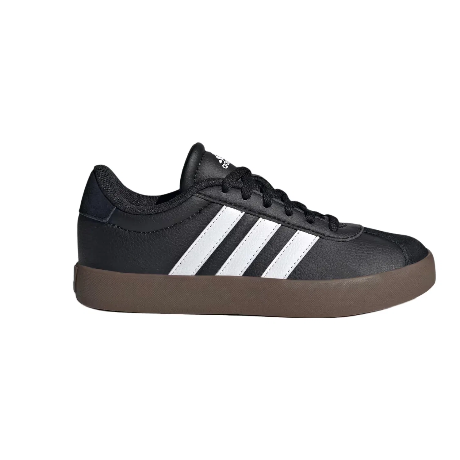 Кроссовки детские VL Court 3.0 K Adidas черно-белые — фото 3
