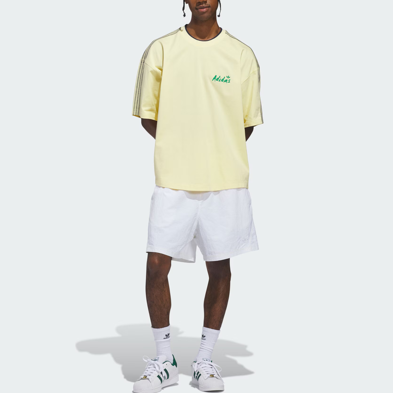 Футболка SIERRA VISTA SS мужская Adidas Originals, желтый/черный — фото 2