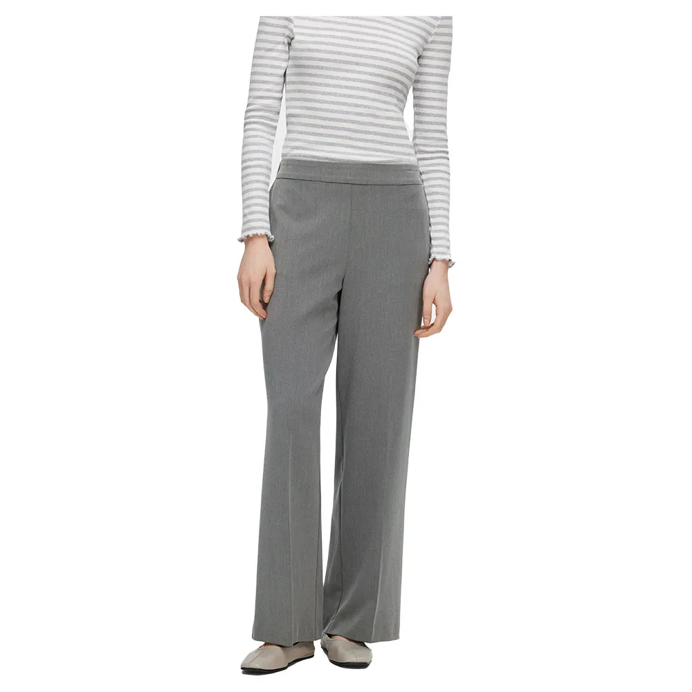 

Брюки Selected Emma Tara Wide Leg, серый