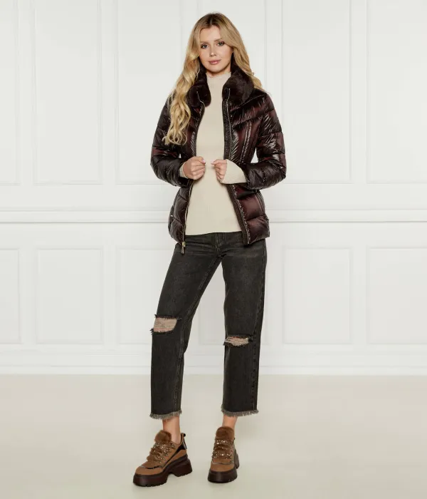 Ботильоны Shiloh из кожи на платформе Michael Kors, коричневый — фото 2
