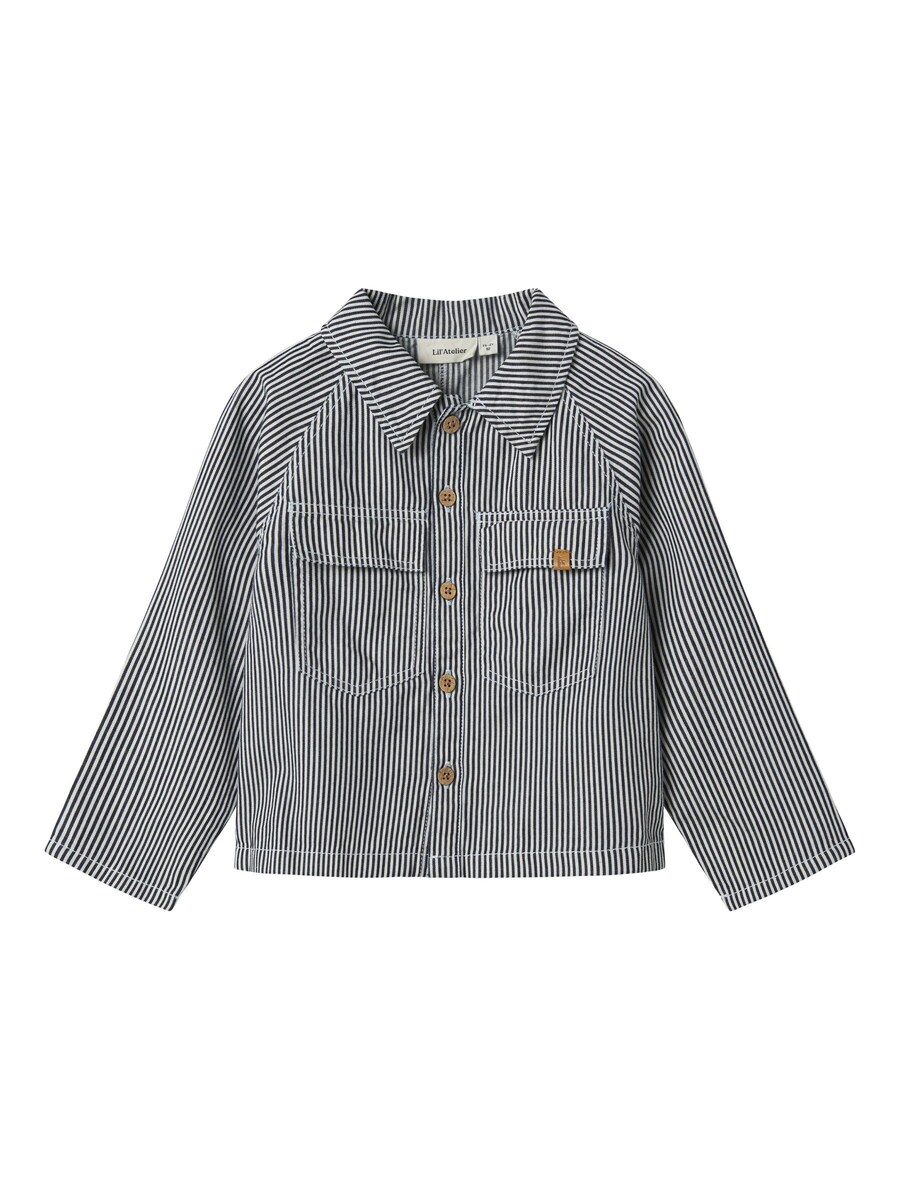

Рубашка на пуговицах Comfort fit NAME IT, ночной синий