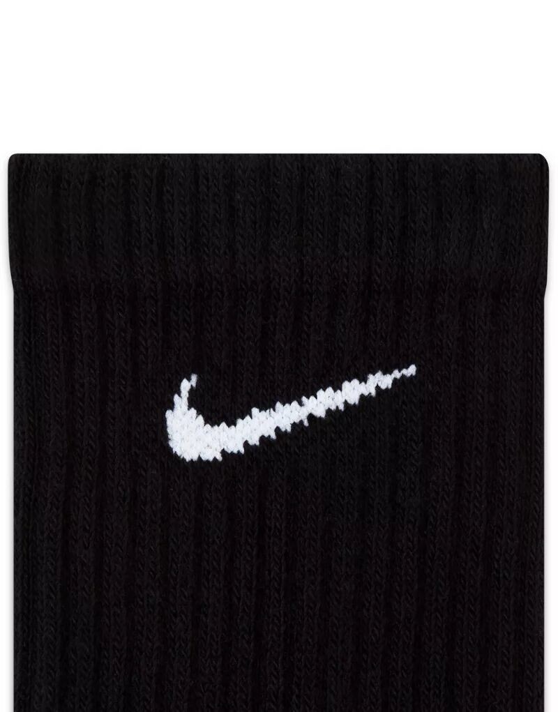 Комплект из трех мягких носков черного цвета с амортизацией Nike Everyday Cushioned — фото 3
