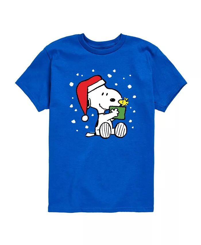 

Футболка с графическим принтом Big Boys Peanuts Snoopy Present Hybrid, синий