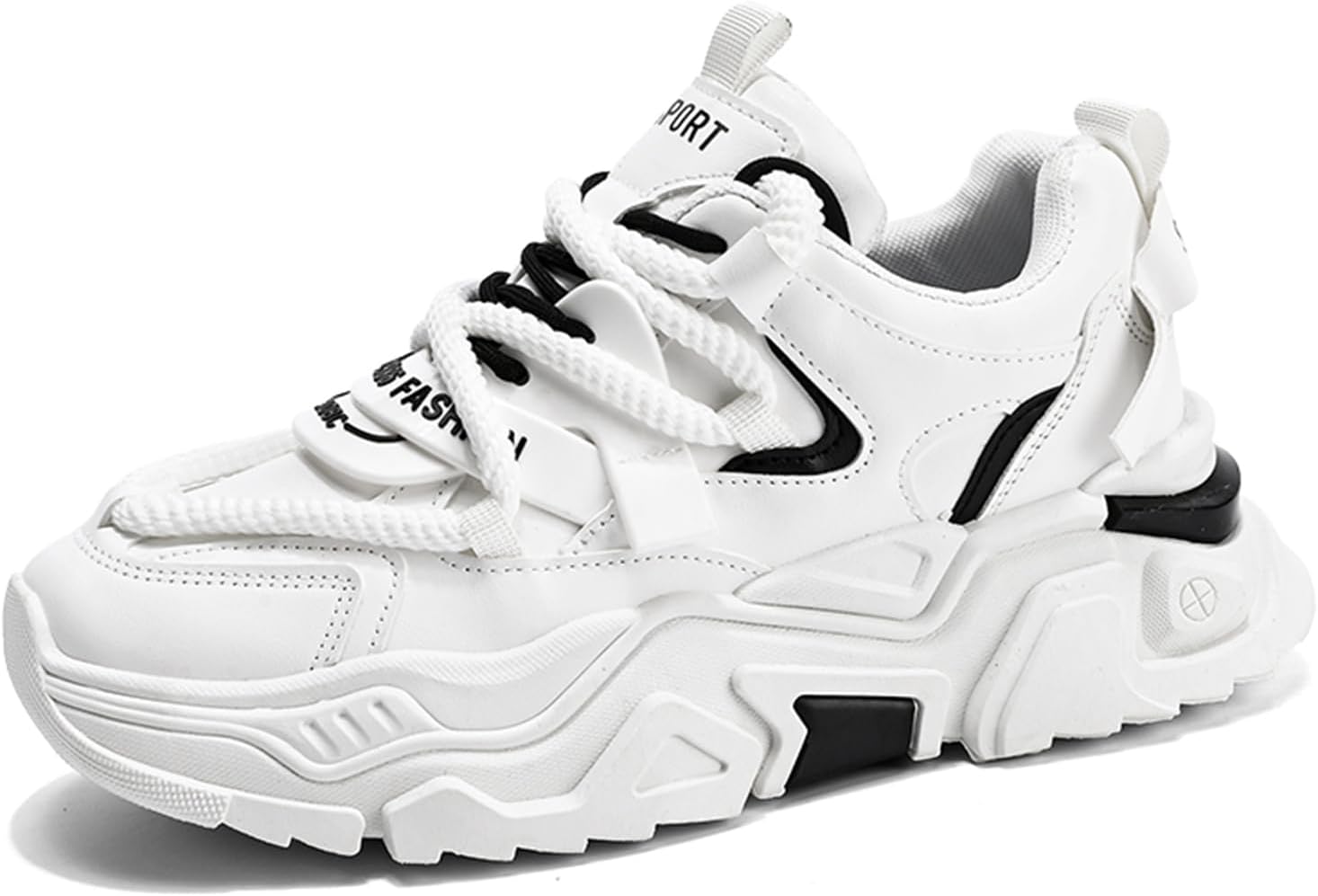 

Мужские повседневные спортивные кроссовки SPWAGYM для тенниса и ходьбы, массивные модные кроссовки для тренировок, белый