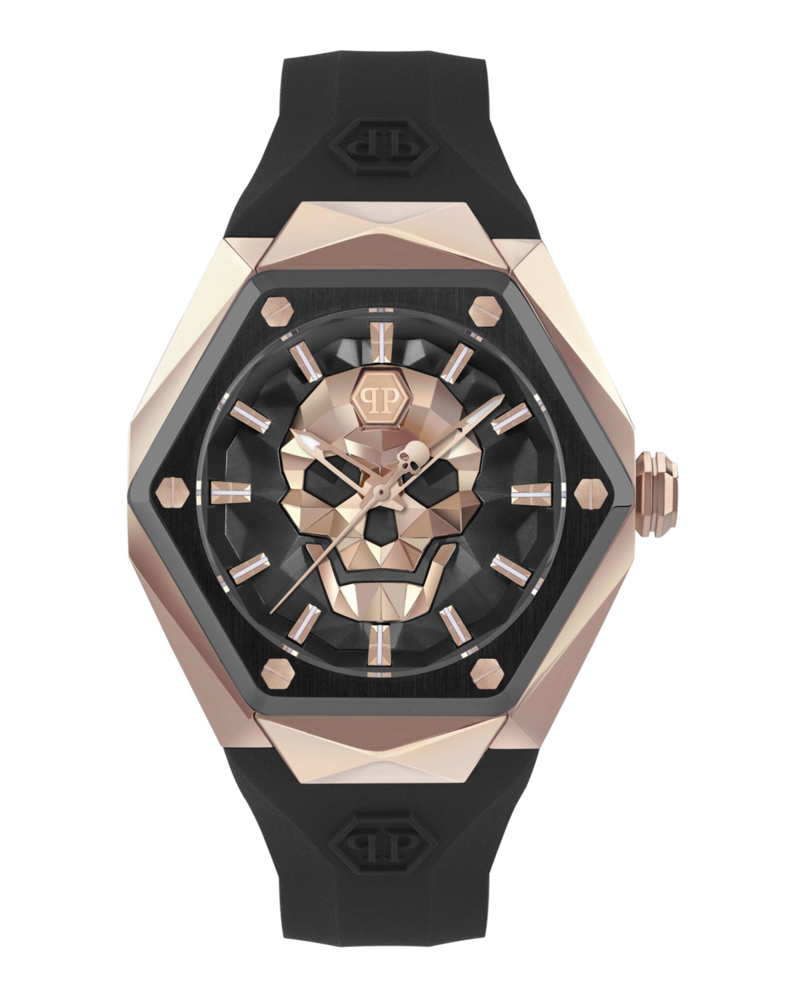 

Силиконовые часы $kull Spikes PHILIPP PLEIN, цвет black/two tone/black