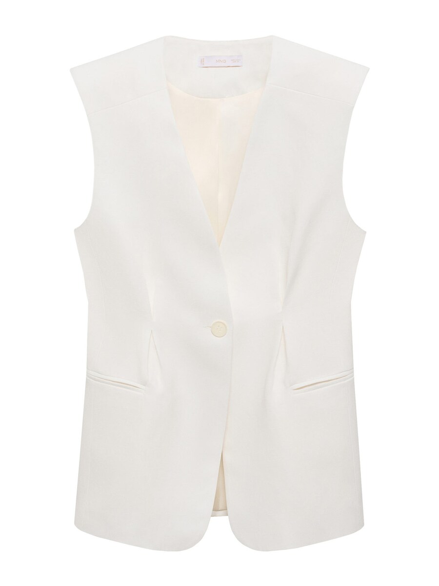 

Классический блейзер MANGO Suit Vest Peach, белый