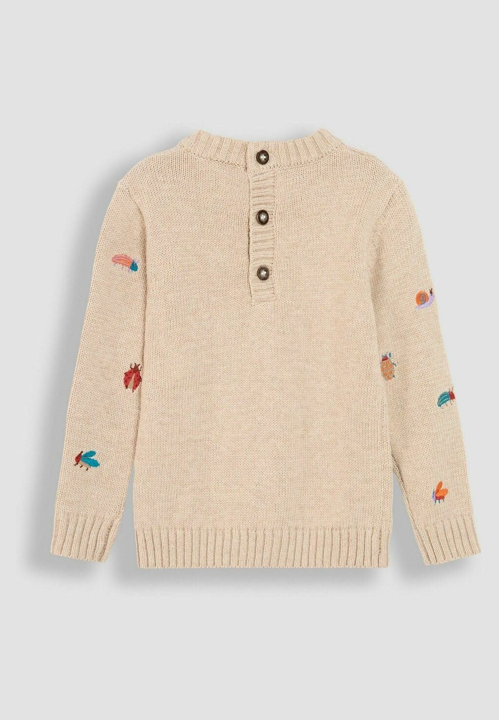 

Вязаный свитер BUG EMBROIDERED REGULAR FIT JoJo Maman Bébé, бежевый