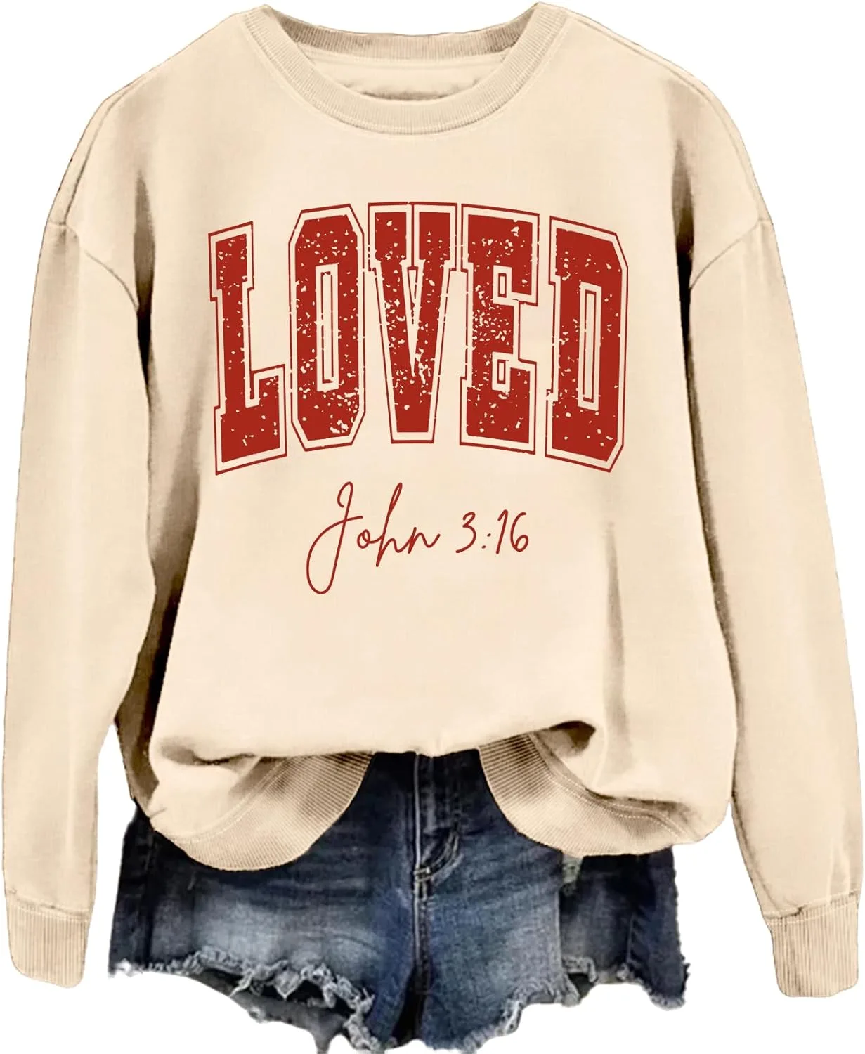 

Свитшот с принтом John 3:16