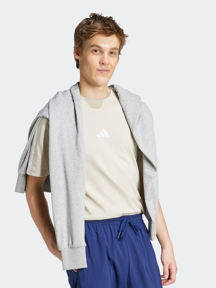 Футболка Performance ADIDAS SPORTSWEAR Essentials 3, бежевый — фото 3
