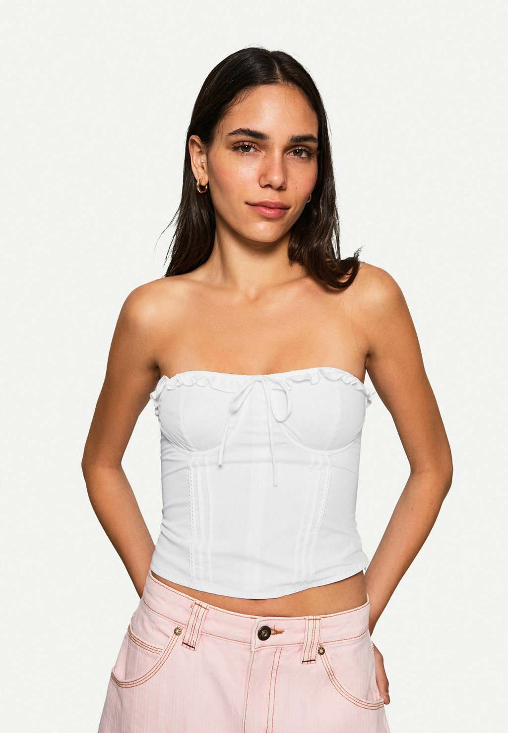 

Топ Bershka, белый