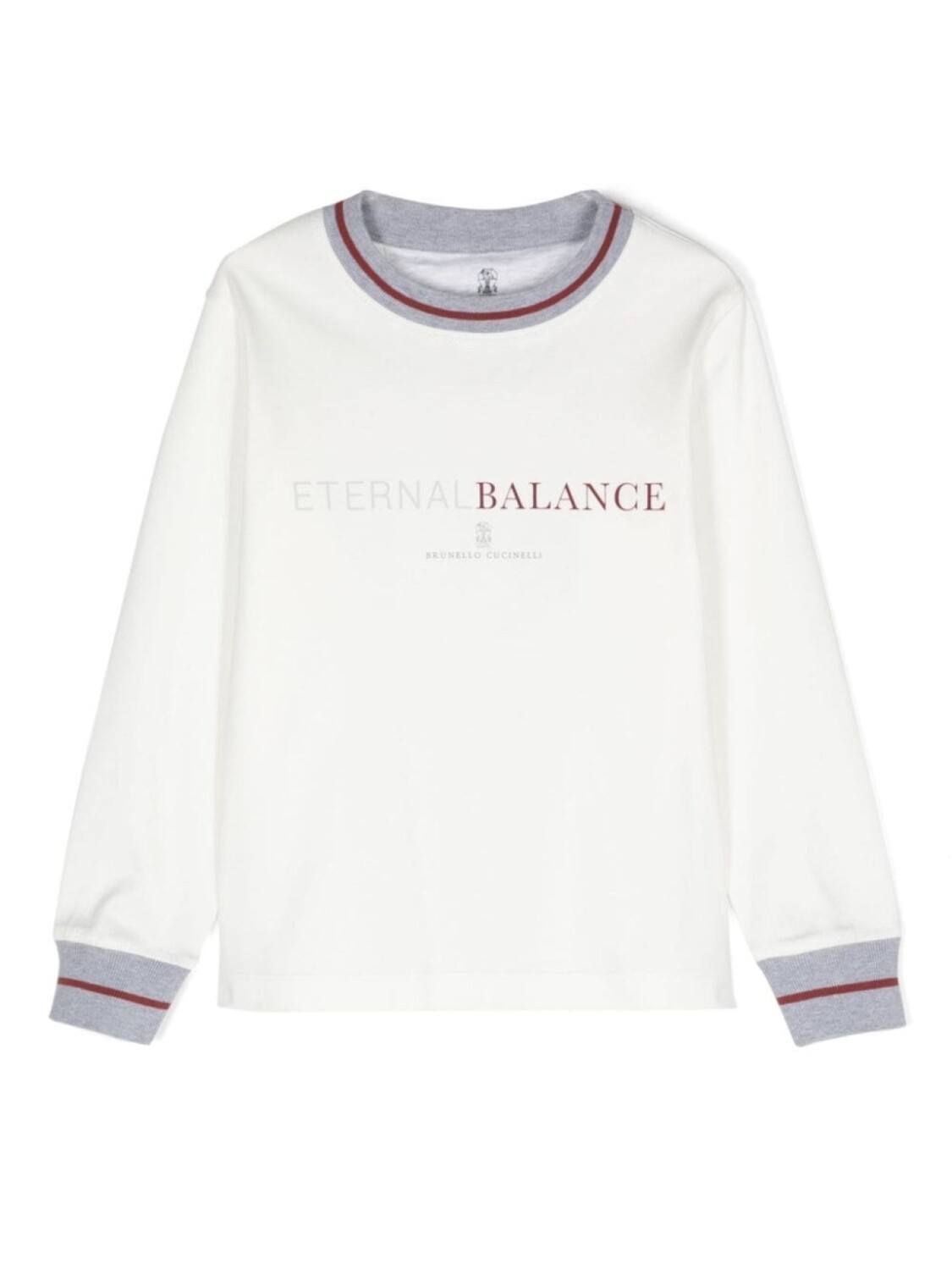 

Brunello Cucinelli Kids футболка с логотипом, белый
