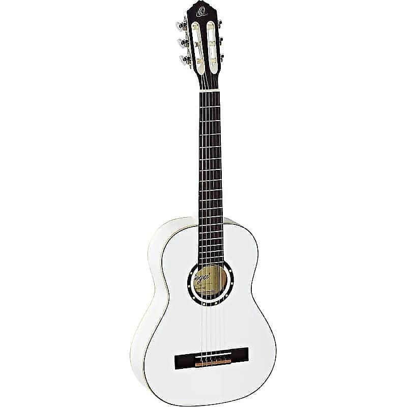 

Акустическая гитара Ortega Guitars Family Series 1/2-Sized Nylon String Guitar in Gloss White w/ Gig Bag & Video Link