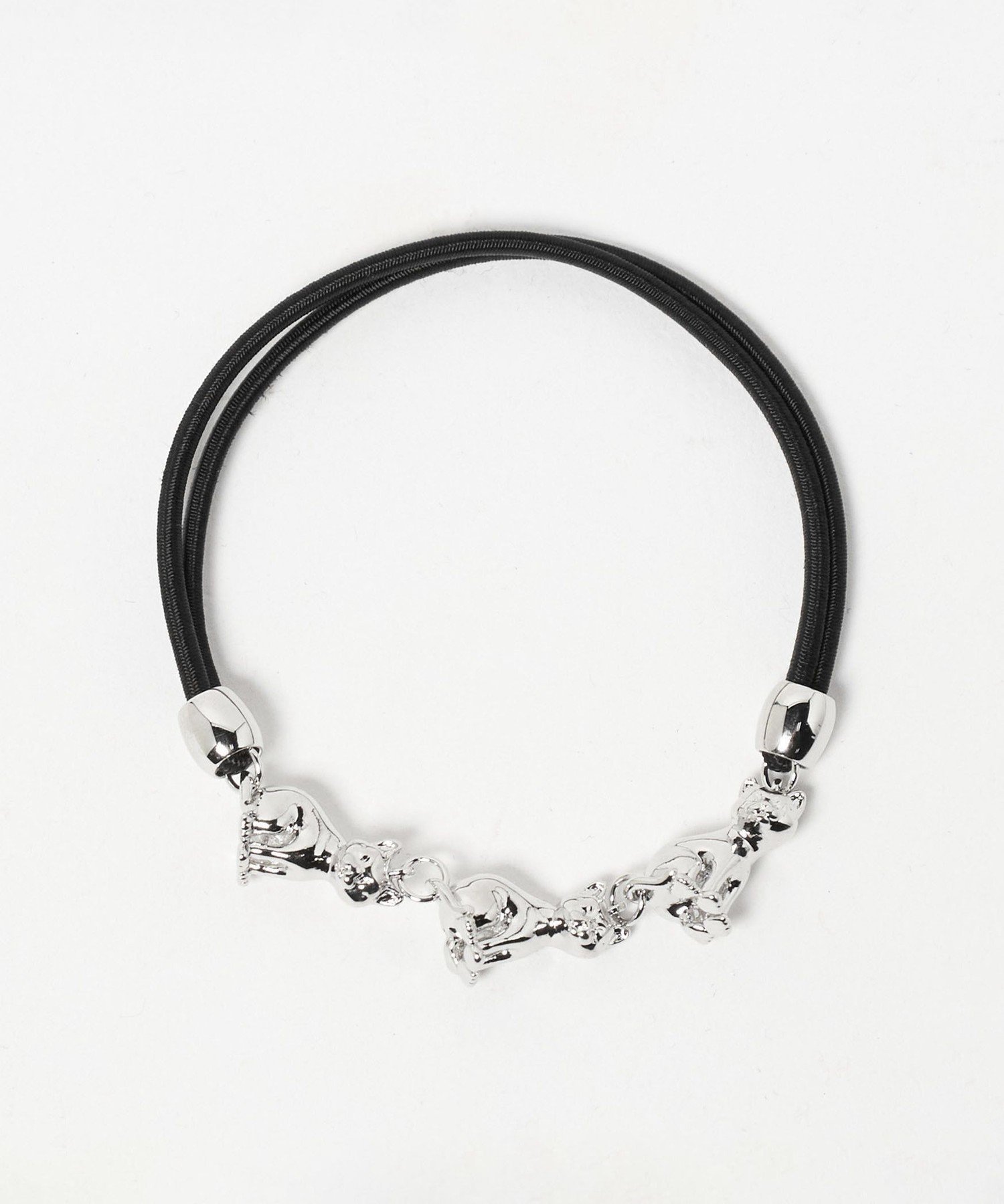 Резинка для волос Cat & Metal Parts/3P Beauty&Youth United Arrows, Silver — фото 4