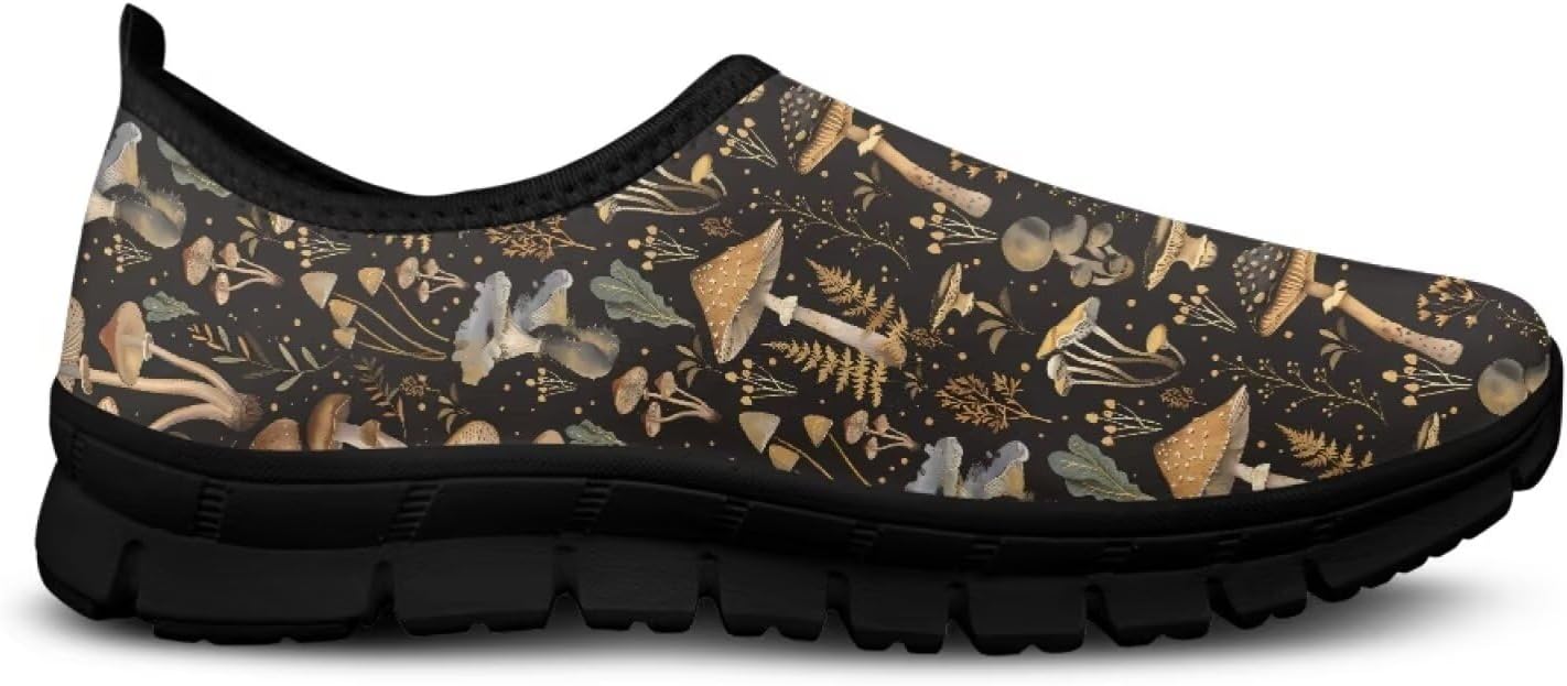 

Кеды-слипоны Binienty для женщин и мужчин с художественным принтом, удобные для путешествий, с круглым носком, плоской подошвой, обувь для медсестер, коричневый