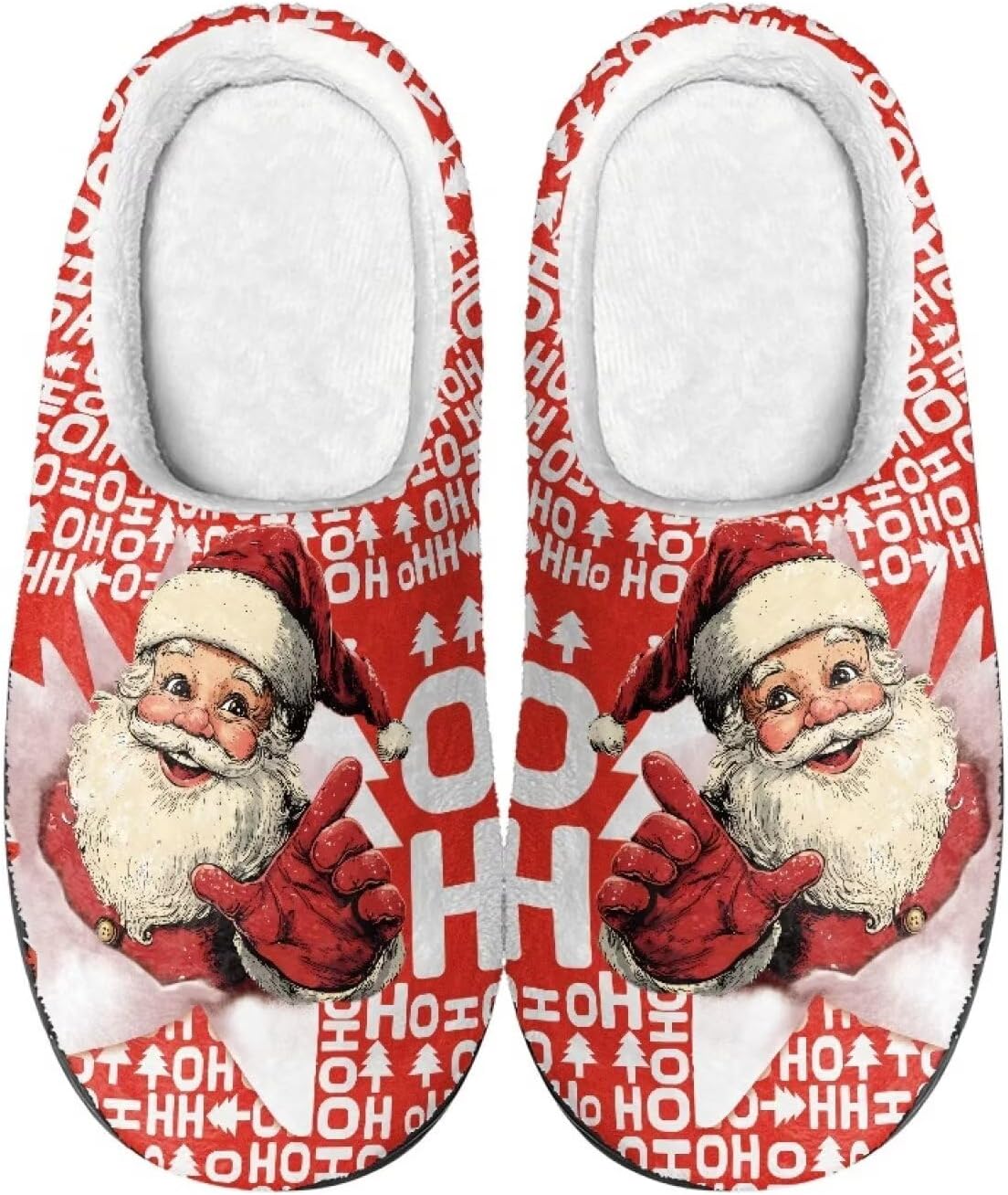 

Тапочки для женщин и мужчин, рождественские домашние тапочки, тапочки для дома, рождественские тапочки для пары Srengjodk, Xmas Santa Print
