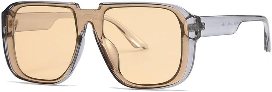 

Винтажные солнцезащитные очки, цельные, мужские, зеркальные, модные ретро, ​​женские, с плоской верхней частью, солнцезащитные очки Favor Eyewear UV400 MUTYNE, Grey Yellow