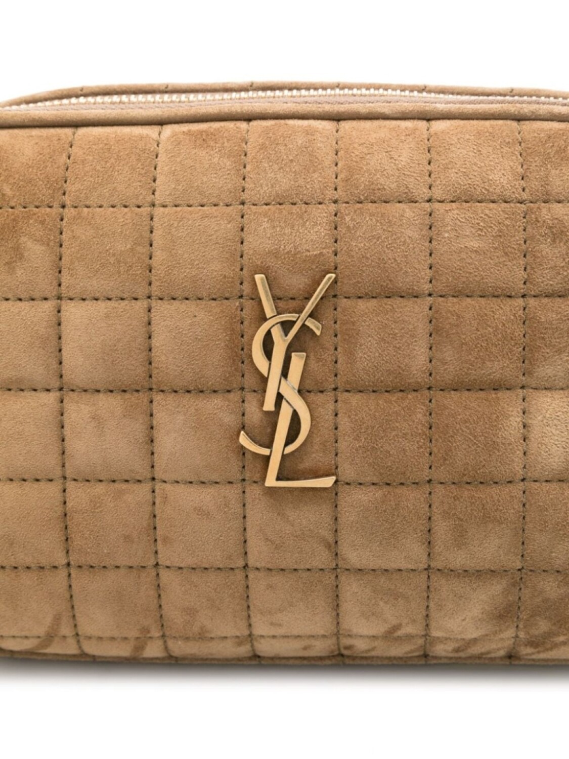 

Мини-сумка Saint Laurent Cassandre с логотипом, коричневый