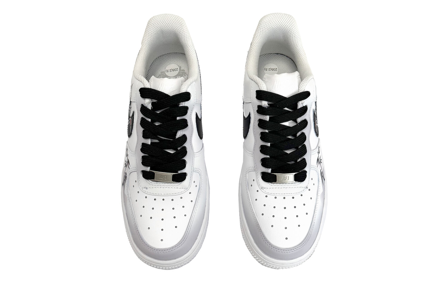 Кроссовки Nike Air Force 1 Skateboarding Shoes Women's Low-top White/gray, светло-серый — фото 4