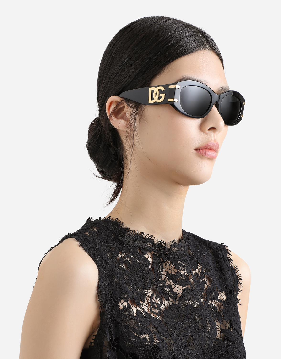 Солнцезащитные очки dg griffe Dolce & Gabbana, черный — фото 2