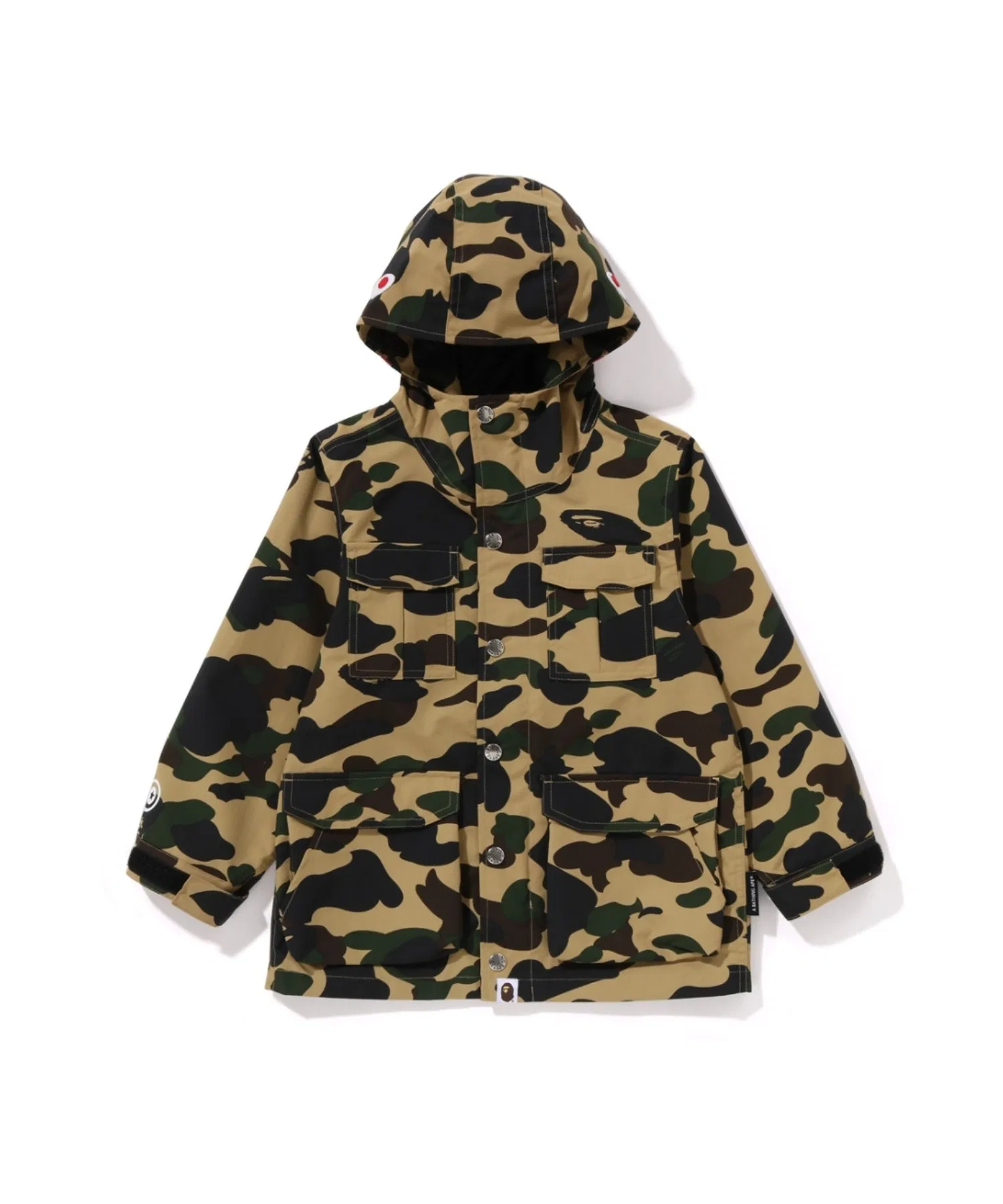 Куртка горная с камуфляжем A BATHING APE, жёлтая