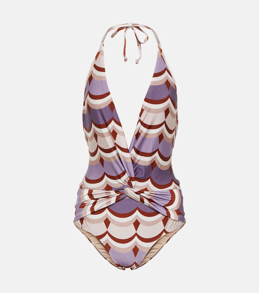 

Купальник с винтажным принтом и волнами Adriana Degreas, мультиколор