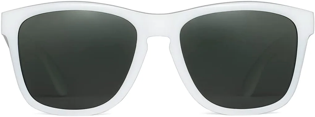 

Солнцезащитные очки BNUS Chic с поляризованными линзами и защитой от царапин — идеальная защита от УФ-излучения для ваших глаз B.N.U.S, White Frame/G-15 Polarized