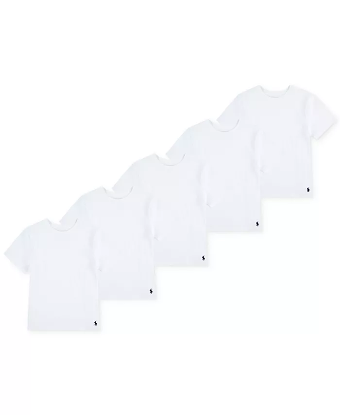 

Футболки с круглым вырезом для мальчиков, 5 шт Polo Ralph Lauren, белый