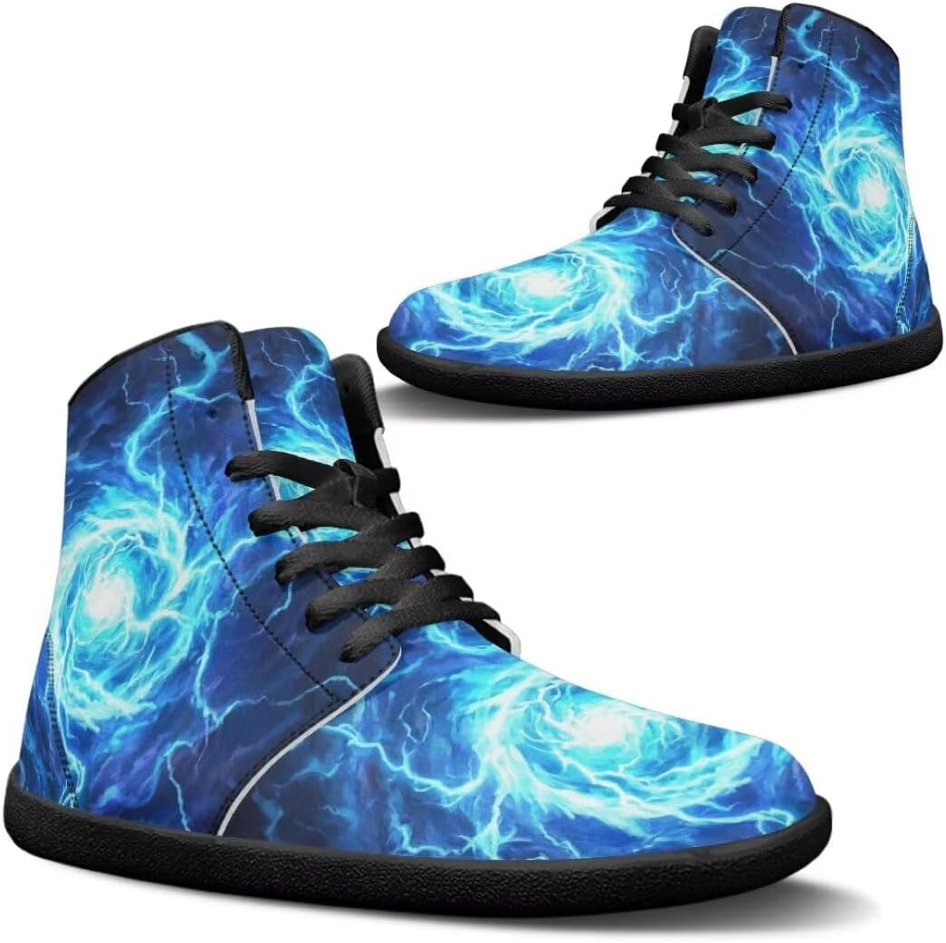 

Мужские обувь легкая с широкой носочной частью, противоскользящие кроссовки на высокой подошве с нулевым перепадом для бега Getelinseng, голубой