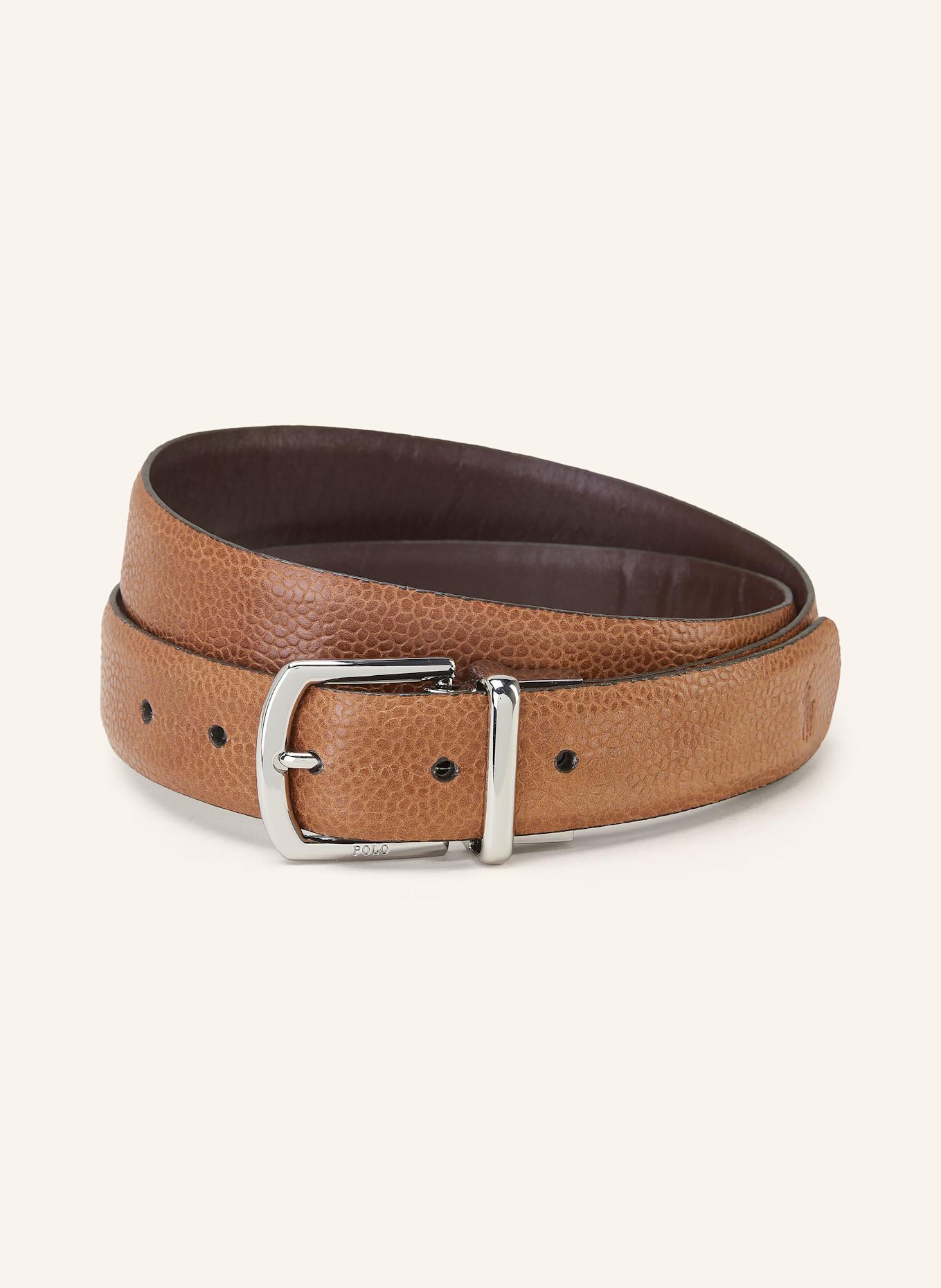 

Кожаный ремень Polo Ralph Lauren, коричневый