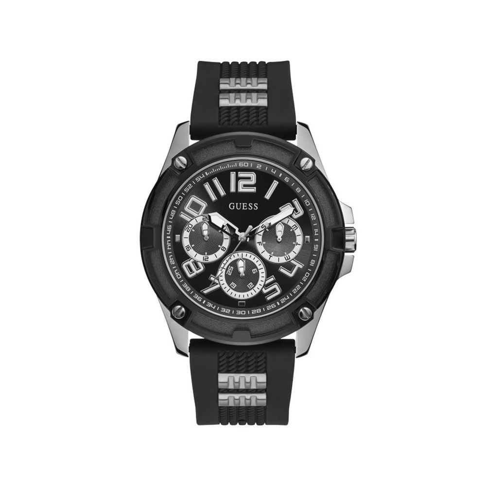 

Черные синтетические часы Guess