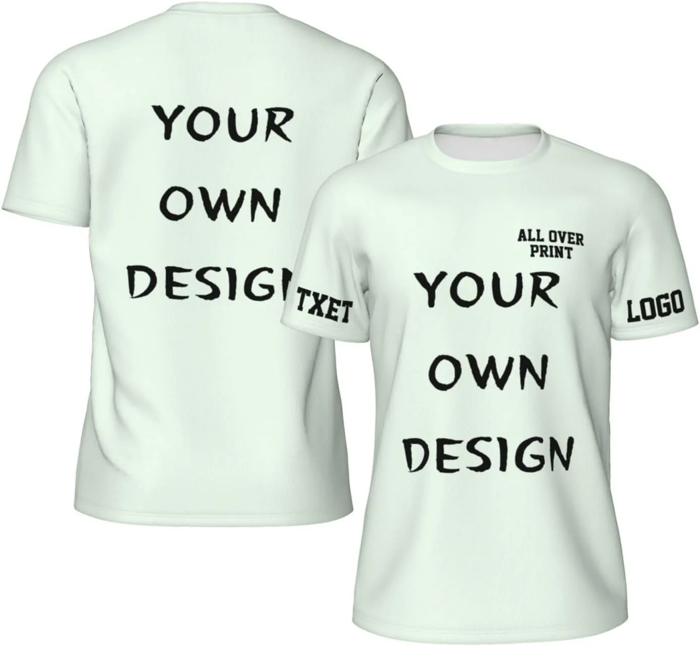 

Футболка с принтом на 4 сторонах для мужчин