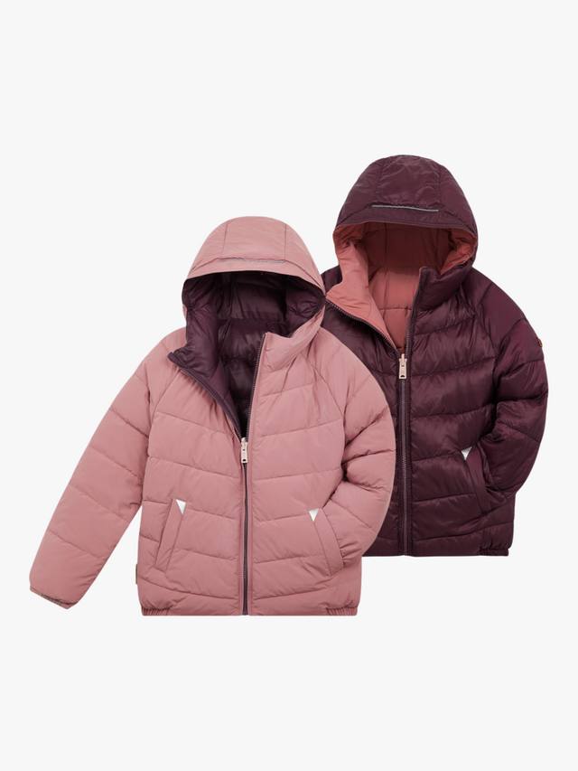 Детская двусторонняя пуховая куртка Toastie, Damask Pink — фото 4