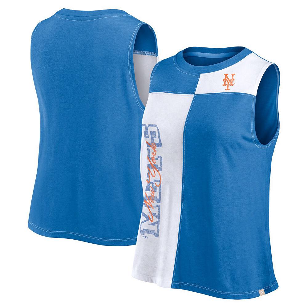 

Женская майка Fanatics Royal/White с цветными блоками New York Mets, цвет Met Blue