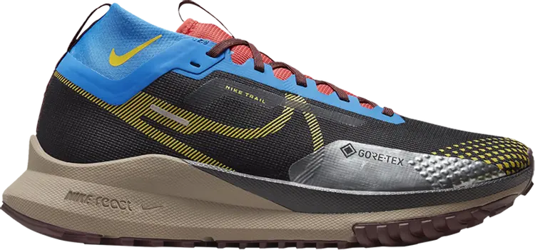 

Кроссовки React Pegasus Trail 4 GORE-TEX 'Black Vivid Sulfur', черный