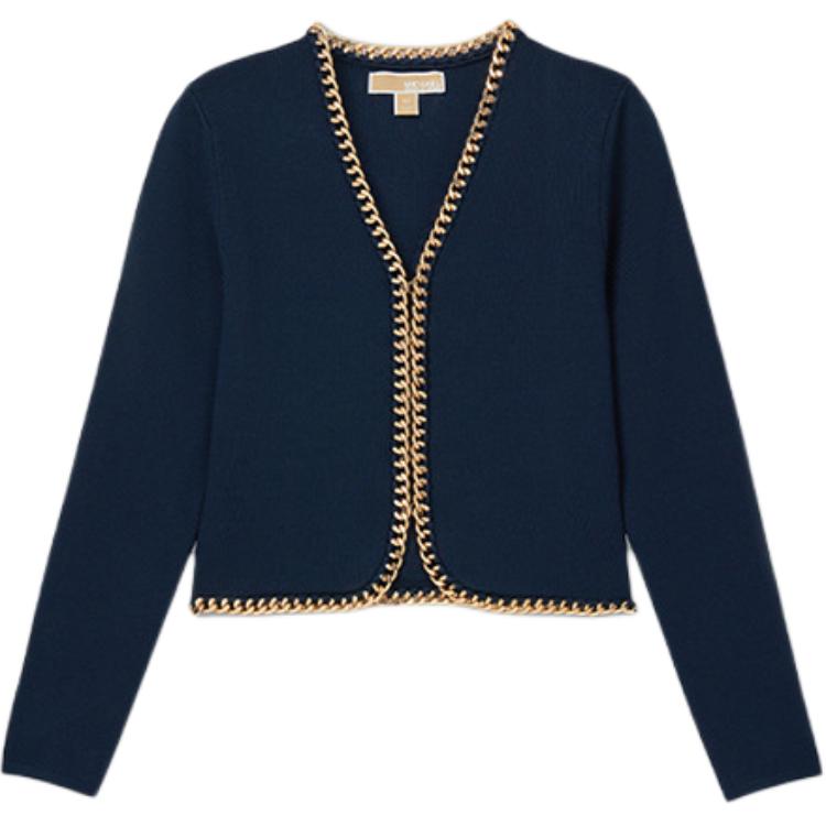 

Вязаный свитер FW25 для женщин MICHAEL KORS, синий