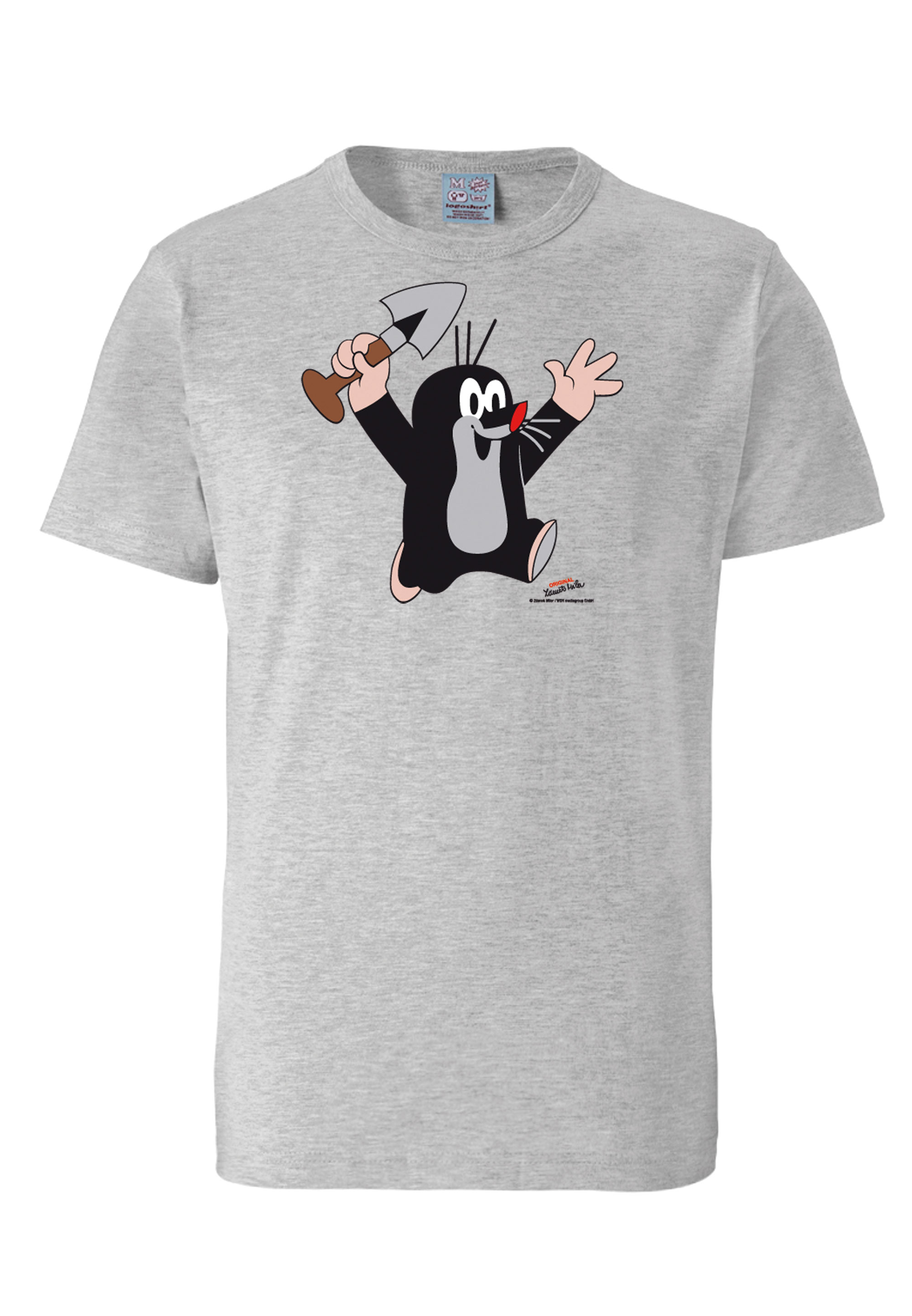 

Футболка Logoshirt Der kleine Maulwurf, цвет grau-meliert