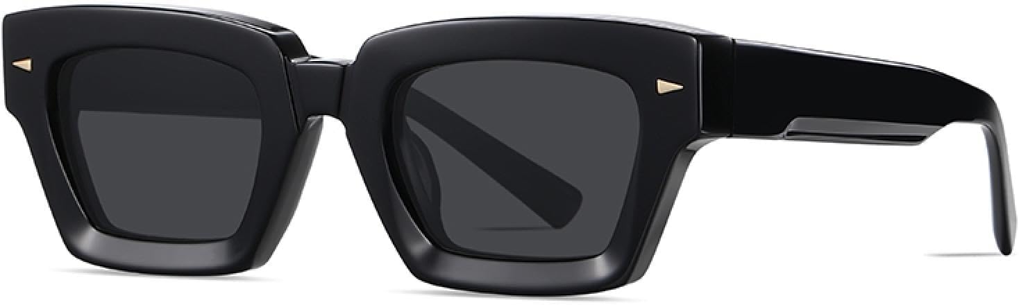 

Поляризованные солнцезащитные очки для мужчин и женщин с защитой от УФ-излучения (UV400), оправа из ацетатного волокна, для вождения и кемпинга VFDHN, Bright Black Gray