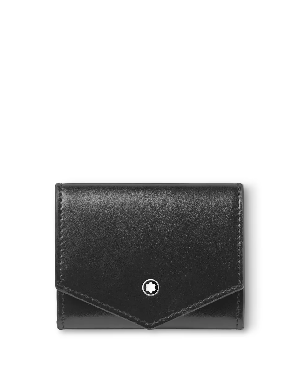 

Кошелек унисекс из черной кожи Montblanc, черный