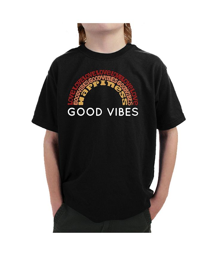 

Футболка Big Boy's Word Art — Good Vibes LA Pop Art, черный