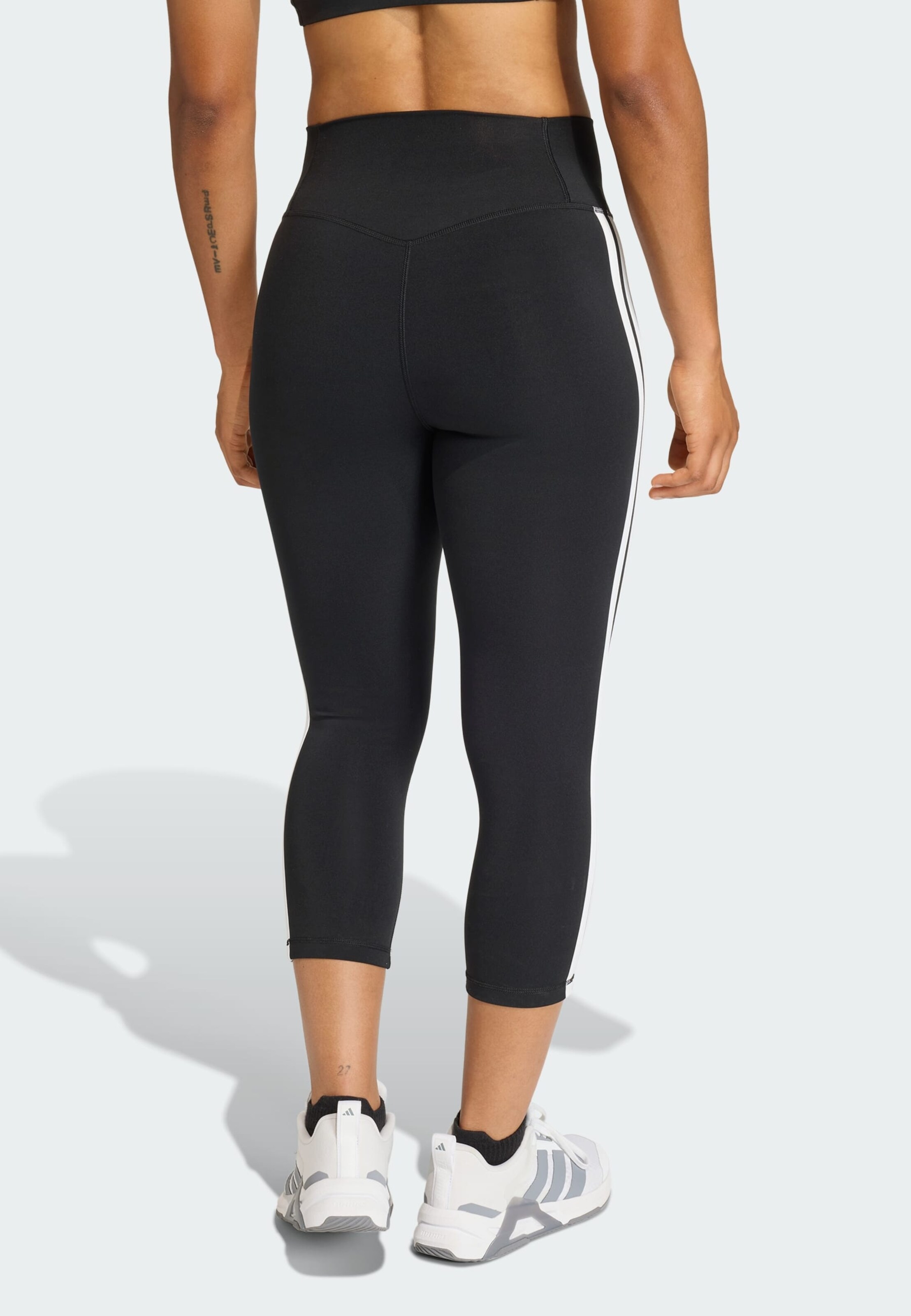 Adidas Performance Узкие спортивные штаны 'Optime Essentials' в черном цвете — фото 4