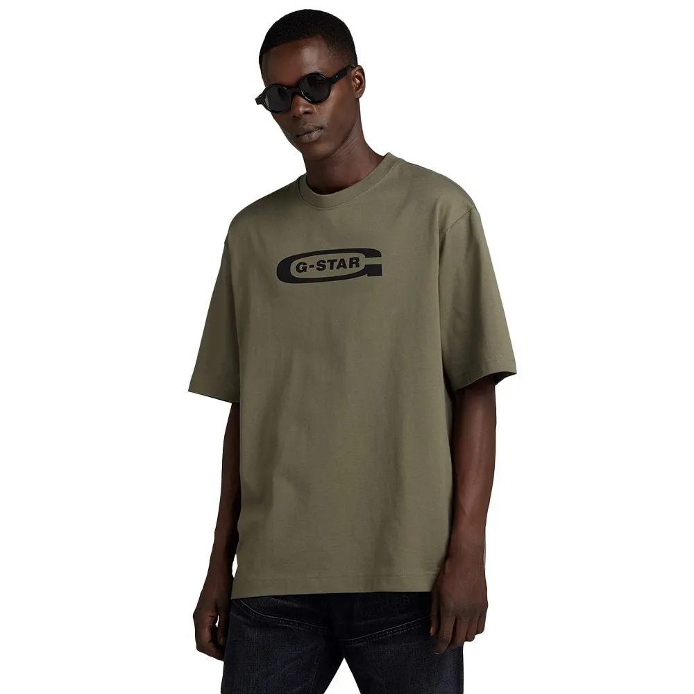 

Футболка G-Star Old School Logo Boxy, зеленый